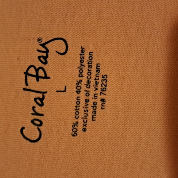 Coral Bay Coral and Pink T-shirt. Large. - Picture 5 of 5